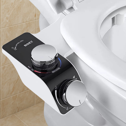 Wc japonais – Eau chaude & froide – Pression réglable – Noir